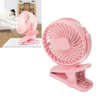 Klip na ventilatoru, mini USB ventilator ABS zupčanici za ured Pink