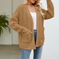 Azrijski ženski džemper Cardigan kaputi, plus veličine Ženska nova dužina Slouchy pleteni džemper kardigan