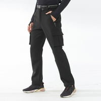 Muške casual hlače na otvorenom sredinom struka lagane hlače za jogging sa džepovima crna veličina xl