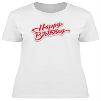 Sretan rođendanski naljepnica Stil majica - MIMage by Shutterstock, Ženska mala