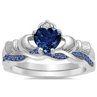 Njegovi i njeni vjenčani prstenovi postavili su garling srebrne vjenčane bendove za njega i nju