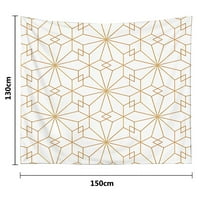 Odštampana cvjetna tapiserija tkanina visi tapiserski zid viseći za dom, spavaonica ili apartman za