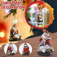 Beppter Božićni ukrasi Početna Dekor visi dekoracija Božićni Djed Mraz Claus koji čeka Božićno ukrašavanje