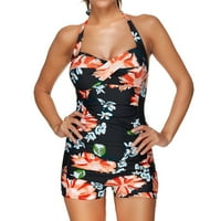 Kupaće kostimi žene ženske plus veličina plivaju podstavljeni kupaći kostim Monokini push up tankini
