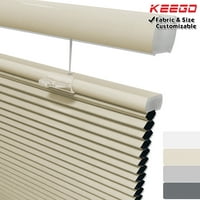 Keego Nova energija ušteda toplotne izolacije celuara za spavaće sobe za placycomb zamračenje prozora za blještave svjetlosti Creamy Boja 51.0 W 36.0 H