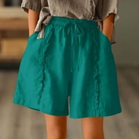Chueow ženske ljetne kratke hlače za kratke hlače za visoke strukske kratke hlače za kratke noge sa