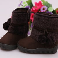 Simplmasygeni Toddler Baby Winter Cipele Girls non klizne tople čizme zazor kafe snijeg za vanjske čizme