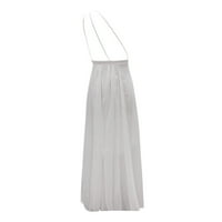 A-line haljina za žene jedno-rame sa otvorom za otvaranje i nogu haljina za otvaranje nogu Čvrsta boja