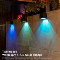 Light solarni zid svjetlo ip vodootporan sa senzorom svjetla bez ožičenja Potrebna balkon bez treperenja u ulici zid LED svjetla vanjska solarna svjetiljka