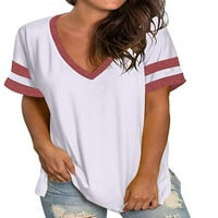Glonme Dame Solid Color Labava majica obična dnevna odjeća Pulover Prošiženi rad Tunika Bluza Ljetni vrhovi