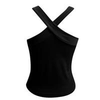 Ženski vrhovi plaža modna šuplja majica vrhovi s čvrstim rukavima bez rukava ženska bluza plus veličine