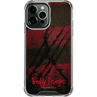 Skinite noćnu moru na ELM Street Freddy Krueger Scratch iPhone Pro Clear Case