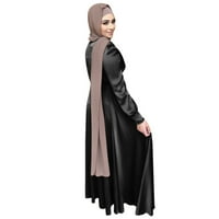 Božićne haljine za žene plus veličine Ženska ležerna puna haljina rukav u lađama Abaya Arap Kaftan haljina
