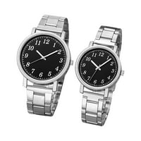 Set satova Par kvarcni digitalni sat Luksuzni hronografski kožni muški ženski poklon