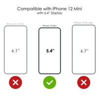 Distinconknk Clear Shockofofofoff Hybrid futrola za iPhone Mini - TPU branik akrilni zaštitni ekran