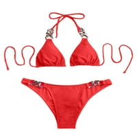 Ženski kupaći kostimi Bikinis set seksi push up kupaće kostime podstavljene temme za kupanje BRA i gaćice na plaži odjeću