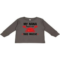 Inktastična Nana voli me unuko za dječaka malih dječaka ili majica s dugim rukavima