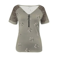 Bluze za žene Dressy s ležernim majicama s majicom s kratkim rukavima s kratkim rukavima na kratkim