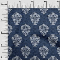 Onuone poliester Lycra Navy Plava tkanina Swirl & Tree Block DIY Odjeća za preciziranje tkanine Tkanina