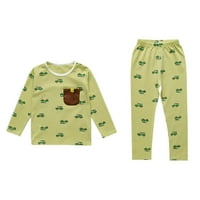 Godderr Kids Toddler Boys pidžamas odijelo Little Boys Pamuk PJS Baby Sleep odjeća Dječji kamion Zimska