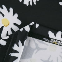 Haljine za žene bez rukava V-izrez Mini cvjetni boho odmor A-line m