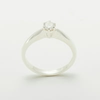 Britanci napravio 14K bijelog zlatnog kubnog cirkonije ženskog angažovanog prstena - Veličine opcije
