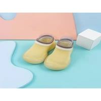 SOF-a za novorođenčad cipele s rodom gumene sole čarape Sneakers priprema prva hodaonica kuća stanovi Spavaća soba Slatka pletena gornja žuta 4C-4.5C