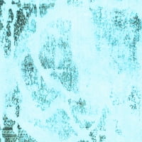 Ahgly Company Zatvoreni pravokutnik Sažetak svijetlo plava modernih prostirki, 8 '12 '