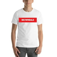 2xl Super crveni blok Browndale pamučna majica kratkih rukava po nedefiniranim poklonima