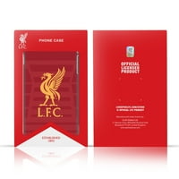 Dizajni glave službeno licencirani Liverpool Football Club Jetra, crveni logo i uzorak kožna knjiga Novčani poklopac Kompatibilan sa Samsung Galaxy S21 + 5g