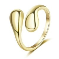 Chaolei prsten za žene veličine Žene Jednostavni modni prsten Otvoreni prstenovi sjajni prsten za djevojke Pokloni za žene muškarci