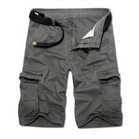 Rovga Muške hlače Leisure Jogging Cargo Pamuk Mužjak Ljetne kratke hlače Vintage Sportske muške hlače opuštene rastezanje elastičnih pantalona za struku