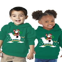 Neugodni stilovi ružna božićna kapuljača za dječake Djevojke Toddler Merry Pugmas Dukserica uzorka