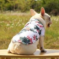 Hawaii Style Floral majica PET ljetne majice The Šumke na Havajskim tiskanim kućnim ljubimcem, prozračna