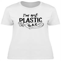 'M Nije plastična vrećica Majica - Momentalna majica -Mage by Shutterstock, Ženska velika