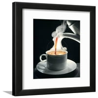 Kafa se sipa u šolju, uokvirenu umjetnost tiskana zidna umjetnost J? REN Klemme Prodano od strane Art.com