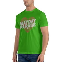 Mayday Parade Muška srca Majica Crna muška majica kratkih rukava Green 6x-Large