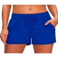 Eleluny Women Soside Sports Yoga kratke hlače Elastična struka Fitness Teretana Casual Mini hlače Red XL