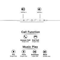 Kripyery Dac Digital Decoding ožičeni sluškinje tipa-c Interfejs funkcija poziva Mega bass HiFi u ušima sa mikrofonom za iOS za Android za Huawei