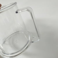 Miayilima Vodena boca sa slamnim rukama-ispuštenim ručkom čaše-poverflow čaša sa dva kuhinja na trpezariji