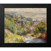 Renoir, Pierre-Auguste crni moderni uokvireni muzejski umjetnički ispis pod nazivom - visine u Trouvilleu