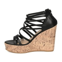 Strappy Platform Wedge Sandal - FAU Cork Wedge peta - Kaverski platforma - HK od Mark Maddux