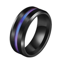 Zaljubljeni zaljubljeni za angažman vjenčani prsten ljubičasti trg cirkon par prsten P4L prsten