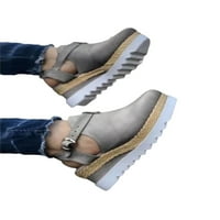 Ženske sandale zatvorene prstiju gležnja na platformi Wedge LADE LJETNE Sandale veličine