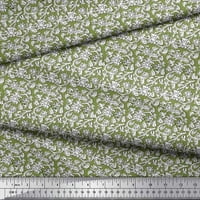 Listovi pamučne voile tkanine i cvjetni blok dekor tkanina od tiskanog dvorišta široko