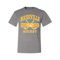 Divlji Bobby City of Nashville Hockey Fantasy Fan Sports Muška majica, Heather Grey, 5x-Large
