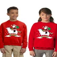 Newkward Styles Ugly Xmas džemper za djevojke Dječji dječji dječji medenjak minnjak ninja božićni uzorak dukserica