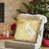 Božićni jastuk Santa Claus Snowman baca jastučni poklopac home Gold Božićni bacanje jastuk na kauč na kauč jastuk jastuk božićno uklanjanje ukrasa