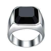 Prstenovi za žene Crni čelik Muški prsten Vječna obećava prsten Prekrasna nakita Djevojka Poklon zvona