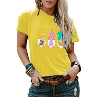 Ženska majica Kratki rukav ženke na otvorenom Trendy Comfy Beach Style Leisure Žene Ljeto Hladne majice